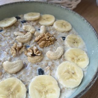 Вівсянка солодка з бананом на кокосовому молоці