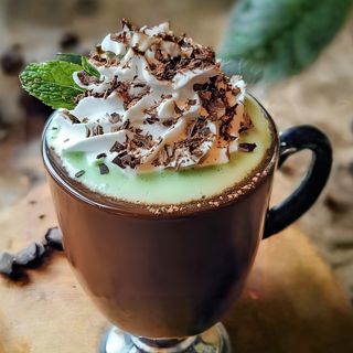 Chocolat chaud saveur menthe
