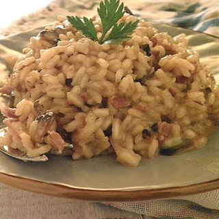 Risotto ai funghi neri (setas negras) y parmesano 