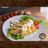 Млинці З Куркою Та Грибами