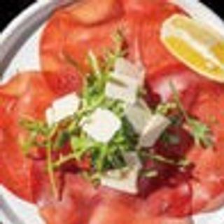 Bresaola con rucola e grana