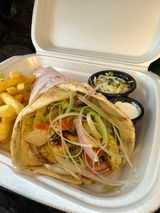 Pita Poulet Sauce Tzatziki