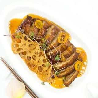 Pato Laqueado a la Naranja