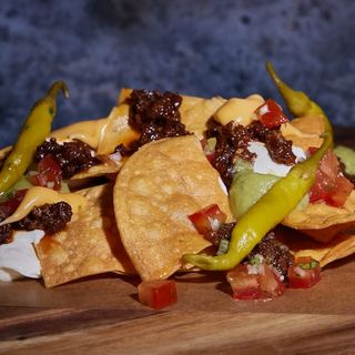 Nachos Queso Y Carne