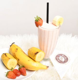 Strawberry And Banana Fruit Smoothie