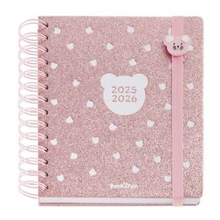 Agenda 2025 26 B2F D/P Rosa Glitter - 8422593276280