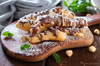 Angioletti Nutella e pistacchio