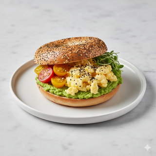 Bagel De Huevos & Aguacate