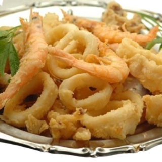 Frittura calamari e gamberetti