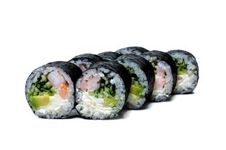 Футомакі з креветкою та сиром 