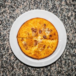 Farinata con salsiccia