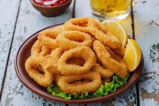 Пържени калмари (150г)