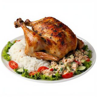 2. Ensalada De Leituga, Tomate, Cebola, Espárragos, Atún E Ovo Cocido