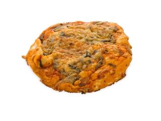 Bułka pizza z pieczarkami