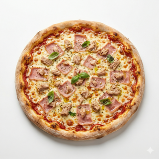 Pizza Mozzarella Con Jamón Y Atún (24 Cm.)