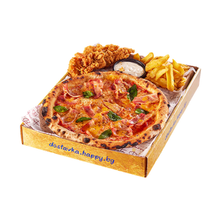 ПИЦА ЧЕДЪР МАРГАРИТА С БЕКОН КОМБО