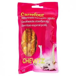 Palitos Trenzados Pollo 8 Ud Carrefour Perro