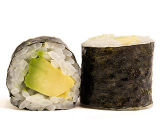 17. Maki de aguacate (4uds.) / Avocado maki (4 pieces)