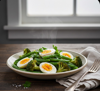 Brócoli Con Huevo cocido