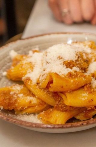 Paccheri al ragù del Chianti