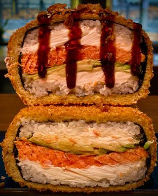 Суші Бургер Лосось Теріякі