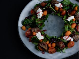 З печінкою гриль та овочами/Salad with Grilled Liver and Vegetables (260g)