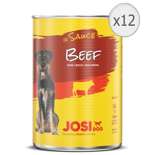 Hrana umeda pentru caini Josera JosiDog, Vita in sos 12 x 415g