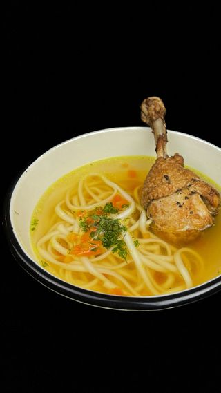 Бульйон на домашній курочці