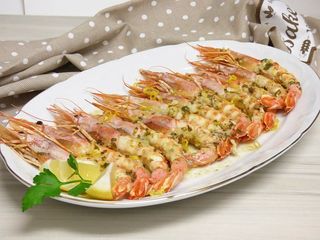 Langostinos Gordos A La Plancha