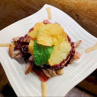  Secreto al Pedro Ximenez con chips de papa