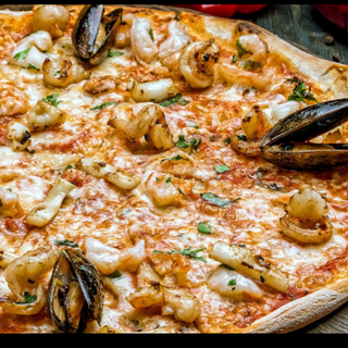 Пицца с морепродуктами