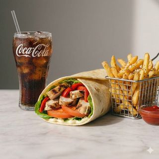 Chicken wrap menù