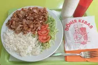 Plato kebab  Con Arroz