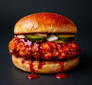 Spicy Chicken Strip Burger