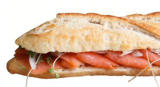 Bocadillo de salmón