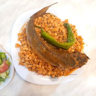 Pâtes au Mulet (Bouri) + 2 Doights de Fatma