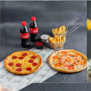 1 х Пицца с курицей 30 cm + 1х Пицца пеперони 30 см + 1л кола