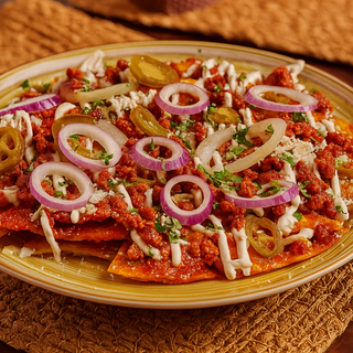 Chilaquiles con Chorizo BBQ