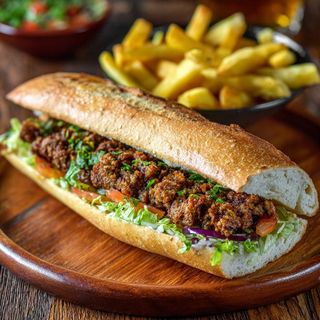 Sandwich Kefta + Frites