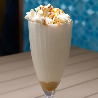 Popcorn caramel milkshake