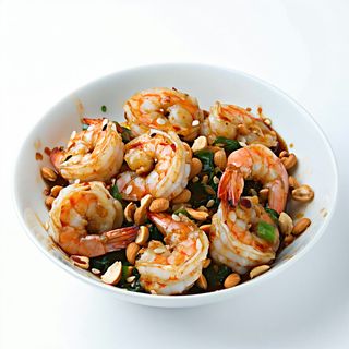 Gambas Al Estilo Kon Pao (Picante)