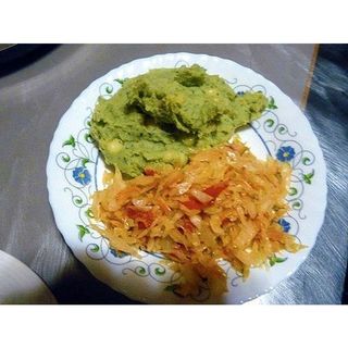 Mataha served with Cabbage