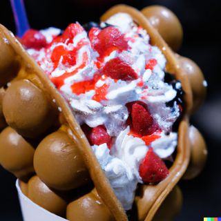 Bubble Waffle Fraise