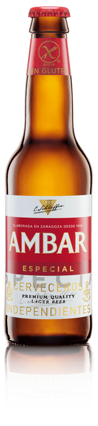 BOTELLA AMBAR  SIN GLUTEN 33CL