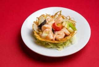 53A - Nido di gamberi con verdure