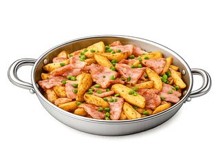 Картопля смажена з беконом (180g)