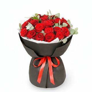 Монобукет"Кьюпід"з 25 червоних троянд