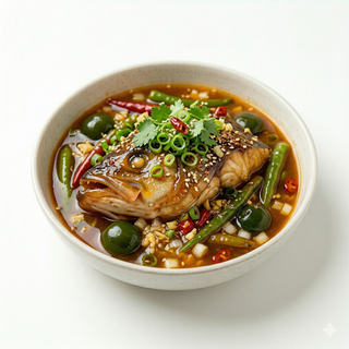 Cabeza de pescado picante (剁椒鱼头)