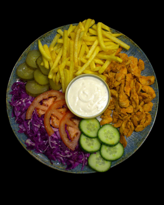 Shaworma pui farfurie