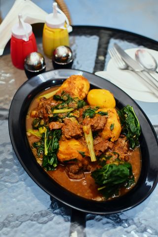 Beef Tumbukiza with Ugali